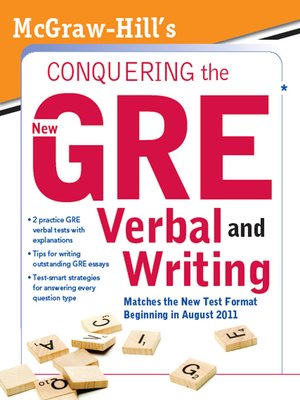cover image of McGraw-Hill's Conquering the New GRE Verbal and Writing